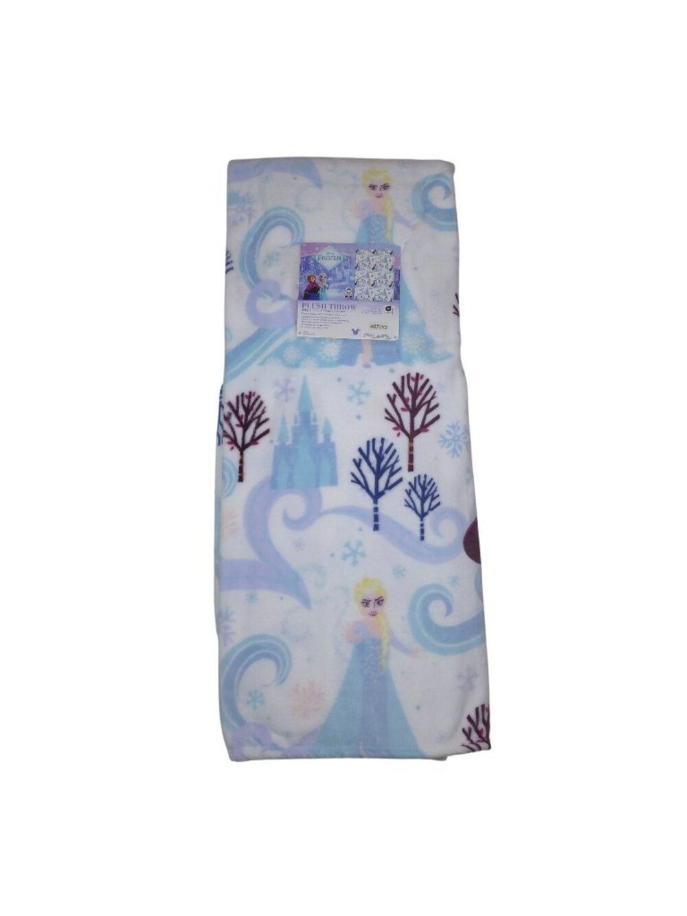 Disney Frozen Plush Throw Blanket 50" x 70" Anna & Elsa Design Polyester Age 3+